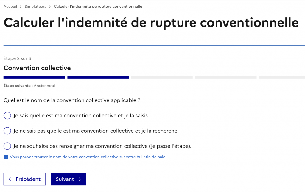 Simulateur officiel d’indemnité de rupture conventionnelle